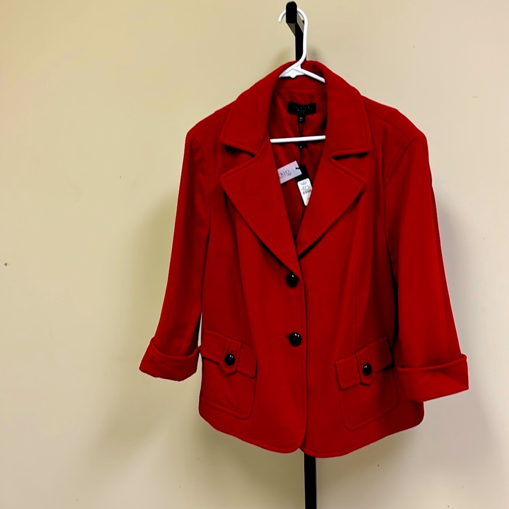 Plus size Talbots red classic jacket